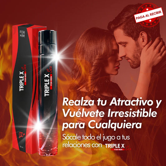 TRIPLE X: Perfume Especial con Feromonas -Atrae Todas Las Miradas